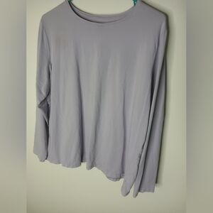 Lands' End Women's Soft Lilac Long Sleeve Top